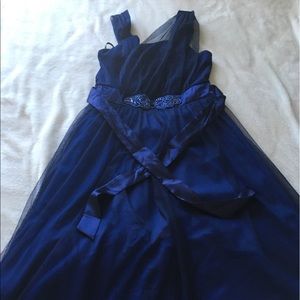 Navy blue maxi dress